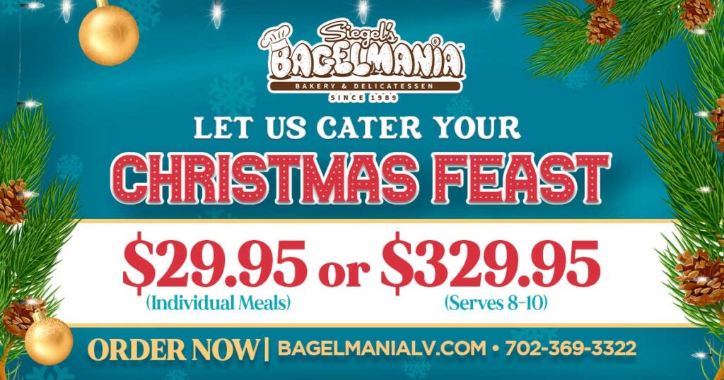Christmas catering in Las Vegas by Siegel's Bagelmania