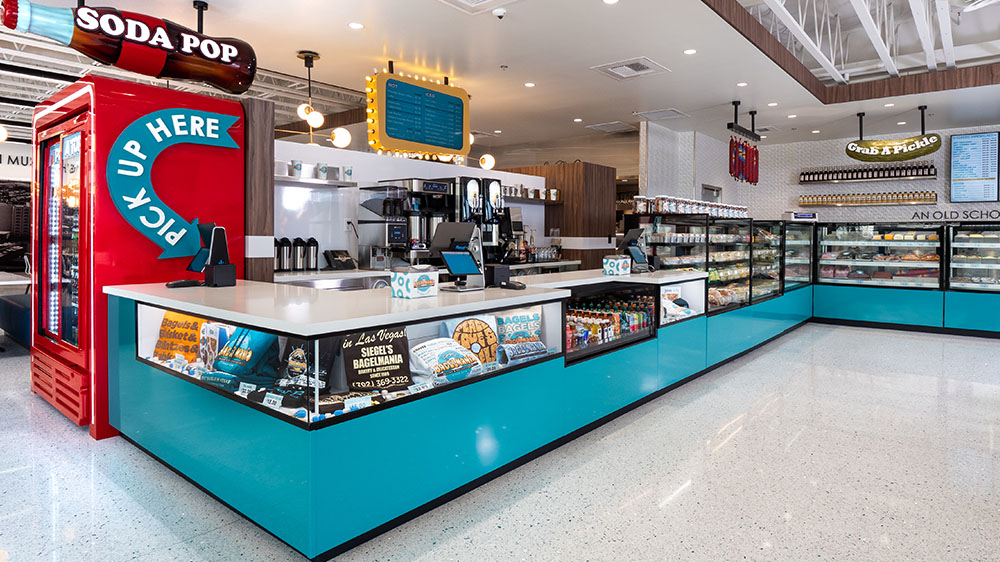 Bagelmania Las Vegas Convention Center our story header image - Siegel's Baglemania authentic Jewish deli & bakery on the Las Vegas strip