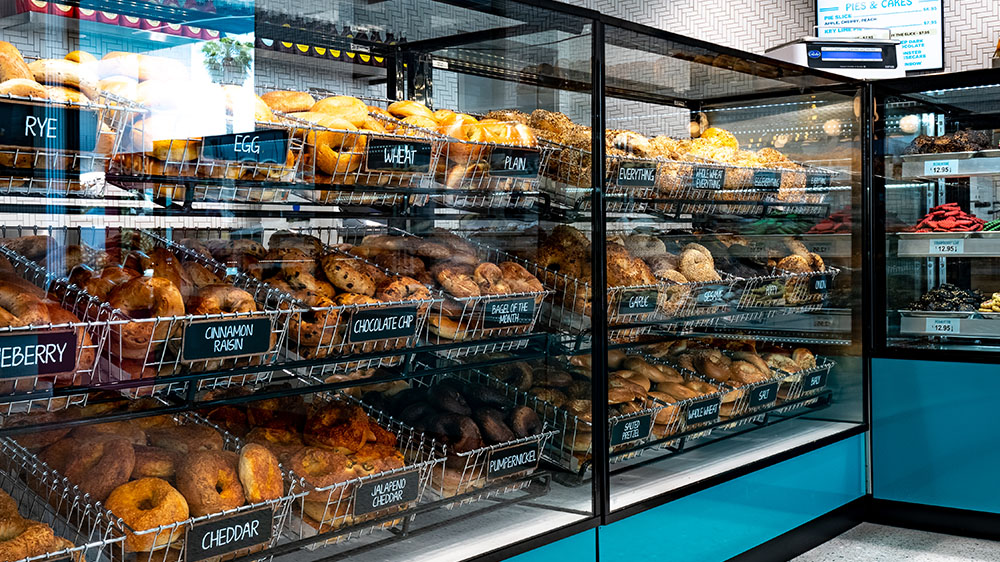 Bagelmania Las Vegas Convention Center our story header image - Siegel's Baglemania authentic Jewish deli & bakery on the Las Vegas strip